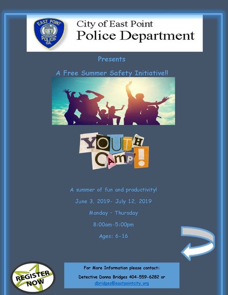 Police Summer Camp Flyer